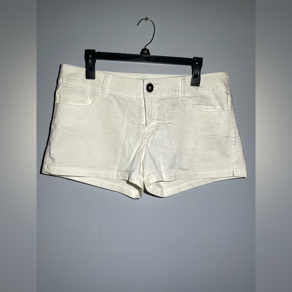 Guess Pants - Guess White Jean Shorts Casual Style
